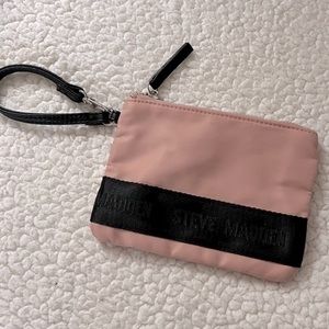 NWOT - Steve Madden Wristlet! Pink W/ Black Logo!